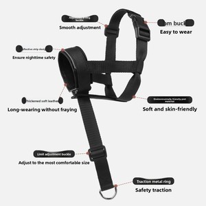 Muselière Réfléchissante Ajustable en Tissu pour <span class=keywords><strong>Chien</strong></span>, Anti-Morsure, Anti-Aboiement, pour l'Entraînement, pour Chiens <span class=keywords><strong>de</strong></span> Taille Moyenne à Grande - Product Image 3