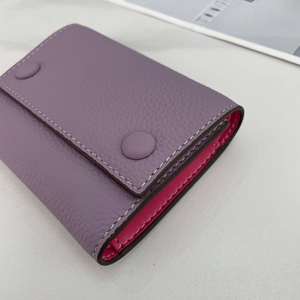Fashion Slim <b>for</b> <b>Women</b> Cow Leather Coin <b>Purse</b> Short <b>Wallet</b> Card Holder With Custom Logo - Product Image 4
