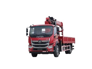 شاحنة فوتون 4x2 مزودة برافعة |   رافعة هيدروليكية تلسكوبية بحمولة 8 أطنان للإنشاءات - Product Image 5