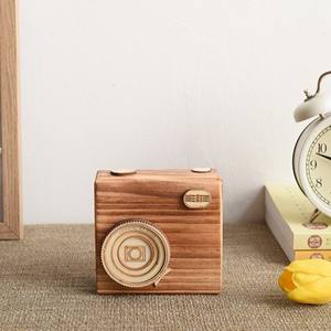 Boîte de <span class=keywords><strong>rangement</strong></span> artisanale en bois rectangulaire pour appareil photo, décoration créative, bricolage - Product Image 6