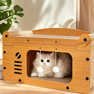 Lit-grattoir 2 en 1, résistant à l'usure, sans miettes, jouet protecteur anti-griffures pour intérieur toutes saisons - Product Image 3