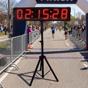 Chronomètre numérique électronique LED <span class=keywords><strong>pour</strong></span> sports de plein air, options simple ou double face, 6 pouces, <span class=keywords><strong>pour</strong></span> marathon, course à pied - Product Image 2