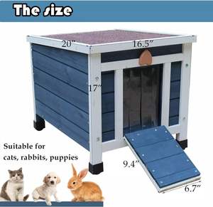 تصميم فاخر مقاوم للماء في الهواء الطلق والخشب الصلب للقطط الضالة - Product Image 6