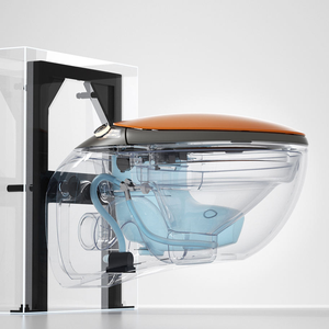 2026 WC intelligent sans réservoir mural, forme d'œuf colorée, avec capteur automatique, bidet tout-en-un, pour usage domestique, petites maisons et chambres - Product Image 5