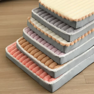 Ganzjahres-Luxus-Hundebett in Übergröße, Moderne Quadratische Form, Hochelastischer Memory-Schaum, Abnehmbares Waschbares Feuchtigkeitsabweisendes Tuch für Haustiere - Product Image 1