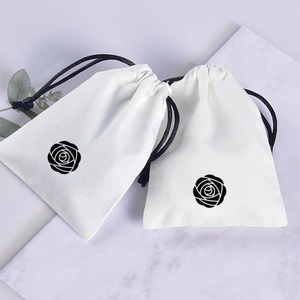 Wholesale Eco Friendly Promotion <b>Personalised</b> Custom Organic Cotton Jewelry <b>Gift</b> Pouch Canvas Drawstring <b>Bag</b> - Product Image 4