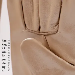 <span class=keywords><strong>Gants</strong></span> en cuir de vachette résistant à la chaleur, barbecue, soudage, sécurité, <span class=keywords><strong>anti</strong></span>-brûlure pour le soudage, le meulage, les travaux industriels - Product Image 3