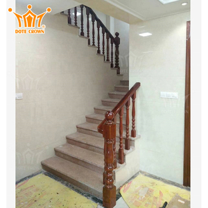 Lan Can Cầu Thang Gỗ Trang Trí Nội Thất Lan Can Cầu Thang Gỗ Chất Lượng Cao Theo Yêu Cầu Của Nhà Máy Trung Quốc - Product Image 2