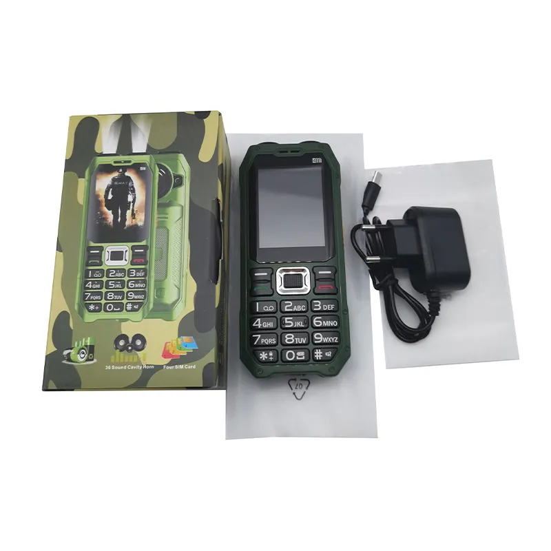 هاتف محمول من 4 هواتف sim للأشخاص الأكبر سناً هاتف قوي GSM 2G E6000