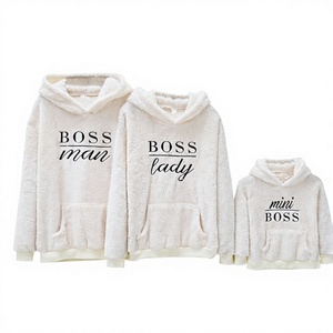 Conjunto de Sudaderas con Capucha de Algodón Orgánico Ecológico de Secado Rápido para Madre e Hija, Ropa Deportiva Familiar - Product Image 1