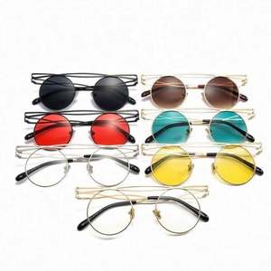 Gafas de sol redondas con montura metálica hueca para mujer, estilo Steampunk, Vintage, a la moda, novedad de 2019 - Product Image 6