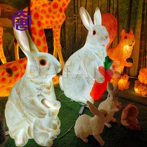 Lámpara Decorativa LED para Jardín, Personalizada, IP65, con Forma de Conejo 3D en Resina Transparente, para Exteriores, Ramadán - Product Image 4