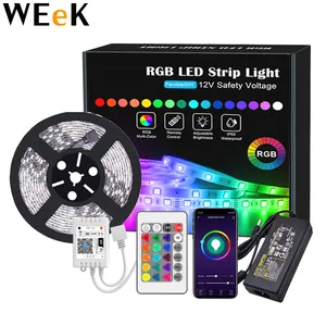 LED Strip Lights WiFi SMD 5050 Color Changing Kit Work with Alexa Google Assistant Phone APP Controlled Rope Lights Flexible
