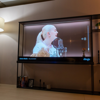 Écran OLED transparent personnalisé de 77 pouces, panneau OLED transparent, téléviseur OLED transparent, écran transparent 4K, écran OLED transparent