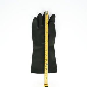 Gants industriels super épais noirs et <span class=keywords><strong>orange</strong></span> de 35 cm 180 g, résistants aux produits chimiques, gants en latex de caoutchouc robustes - Product Image 4