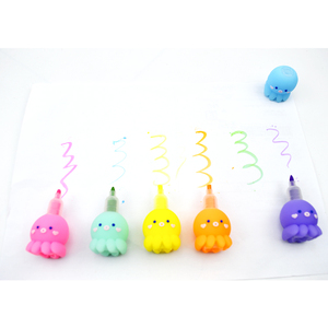 Mini juego de rotuladores de plástico para niños, rotulador amarillo Multicolor <span class=keywords><strong>Simple</strong></span>, venta al por mayor - Product Image 6