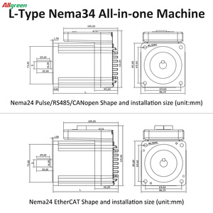 ไดรเวอร์มอเตอร์สเต็ปเปอร์แบบรวม 4.5/8.5/10/12 นิวตันเมตร 48V 6A 2 เฟส Nema34 ไดรเวอร์มอเตอร์สเต็ปเปอร์แบบรวมวงจรเปิดสำหรับหุ่นยนต์ - Product Image 6