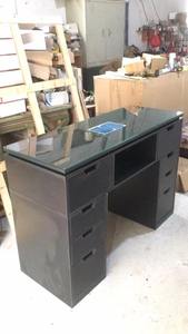 <span class=keywords><strong>2023</strong></span> Style français noir soin des ongles <span class=keywords><strong>manucure</strong></span> Table ongles Table ensemble Bar bureau avec dépoussiéreur 10 ans de garantie - Product Image 3