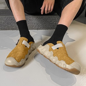 Sandalias de Felpa con Punta Abierta, Correa con Hebilla, Suela Acolchada de EVA, Calzado Casual de Verano, Color Sólido - Product Image 3