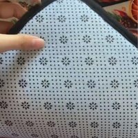 Tapis de Noël festif antidérapant pour cuisine et buanderie avec motifs de fêtes, tapis doux et absorbant