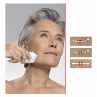 Masajeador de Belleza Multi-Cabezal con Conexión USB, Dispositivo Portátil para el Cuidado Facial Completo, Reafirmante de Piel, Estiramiento Facial, Eliminación de Pigmentos, ABS