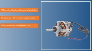 Motore del ventilatore diritto del motore del ventilatore di ca ad alta velocità della bobina di rame 70W con il condensatore - Product Image 5