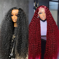 Perruques de cheveux humains bouclés naturels bruts birmans, perruque frontale en dentelle HD 13x6, densité 250, dentelle transparente, perruque frontale bouclée birmane