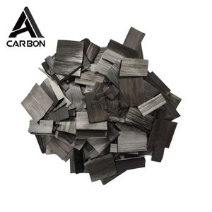 Ad alte prestazioni 6mm/10mm/15mm diamantati in fibra di carbonio quadrilatero tritati filamenti di carbonio estensibili fiocchi di carbonio per uso industriale - Product Image 2