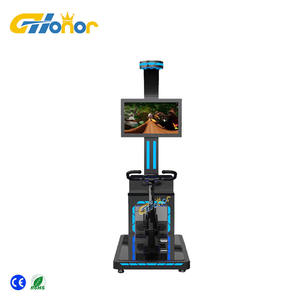 Plateforme de <span class=keywords><strong>simulation</strong></span> de vélo VR avec écran d'ordinateur, expérience de cyclisme 9D, en aluminium, pour centres commerciaux intérieurs/extérieurs - Product Image 5