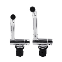 Robinet de cuisine à poignée unique réglable Robinet d'eau à col flexible à 4 voies pour camping-car RV Mitigeur d'évier mobile Accessoire intérieur