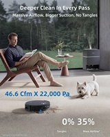 Robot Vacuum Cleaner Ecovacs X12 Pro Omni Grosir, Semprotan Penghilang Noda Membandel, AI Penghindar Rintangan, Pintar