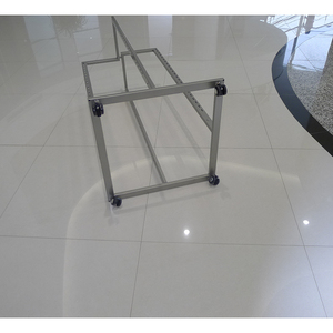 Steel Modern Slotted Retail Store Display Rack with Removable Hanging <strong>Rail</strong> and Tube Hang Rack - Product Image 6