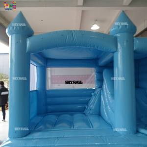Bouncer gonflable commercial bleu pastel <span class=keywords><strong>de</strong></span> 4 m à sommet pointu, en PVC, gonflage rapide, idéal pour les fêtes d'enfants et les entreprises <span class=keywords><strong>de</strong></span> <span class=keywords><strong>location</strong></span> - Product Image 3