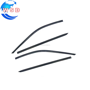 4 pièces de pare-pluie en matériau <span class=keywords><strong>PC</strong></span> noir, garniture de pare-brise, visière de porte pour CHANGAN <span class=keywords><strong>Q07</strong></span> 2024, accessoires extérieurs de voiture - Product Image 3