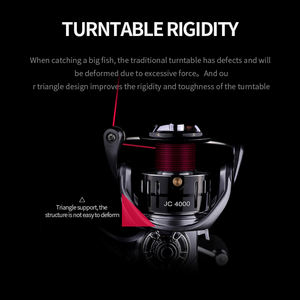 CHILENT 5BB渔线轮JC1000 2000 3000 4000 5000 6000双金属线轴手柄淡水盐水鲤鱼渔线轮旋转线轮 - Product Image 4