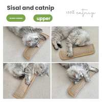 Jouet écologique pour animaux de compagnie : Coussin à chatouiller en sisal naturel et herbe à chat, résistant aux morsures, griffoir pour chats, jouets d'enrichissement pour chats, vente en gros, lot en vrac, 100% naturel