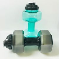 2025 nouveauté Fitness coloré en plastique 2.2L haltère bouteille d'eau Fitness Shaker haltère bouteille d'eau