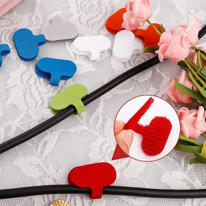 50-delige Meerkleurige Zelfklevende Voor Velcro Haak & <span class=keywords><strong>Loop</strong></span> Tapes Gemakkelijk Kabeldraadbeheer En Identificatiekabels - Product Image 3