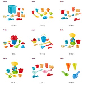 Cubo redondo <span class=keywords><strong>de</strong></span> plástico para playa, juego <span class=keywords><strong>de</strong></span> baño para bebé, juguete <span class=keywords><strong>de</strong></span> arena para niños pequeños con pala, rastrillo, plantilla <span class=keywords><strong>de</strong></span> criaturas marinas para exteriores - Product Image 3