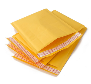 Enveloppes d'expédition en papier kraft biodégradable jaunes épaissies antichoc de style enveloppe pour courrier express - Personnalisables en gros - Product Image 2