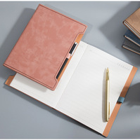 Libreta de Negocios Personalizada con Logotipo, Tapa Dura de Cuero A5, 100 Hojas, Encuadernación Térmica, Agenda Impresa para Reuniones y Trabajo