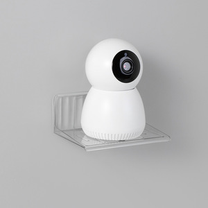 Étagère murale en plastique avec ventouse pour le rangement d'appareils photo et d'horloges, conception à dégagement rapide - Product Image 3
