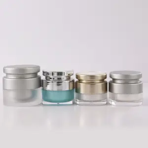 15G 30G 50G Acryl Plastic Pot Kleine Bb Cream Container Huidverzorgingscrème Pot Met Schroefdop