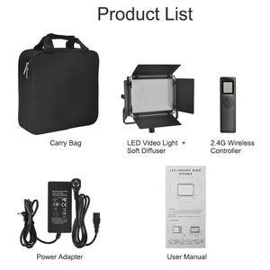 Censreal bicolore 540 perles LED panneau vidéo lumière 3200-5600K Kit d'éclairage pour YouTuber TikTok Studio Vlogger - Product Image 3