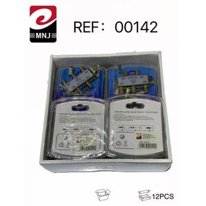 MNJ Amplificatore di Segnale TV, Splitter a 4 Vie, Scatola di Distribuzione Cavo Coassiale per Uso Televisivo Collettivo, Confezione da 12 Pezzi - Product Image 3