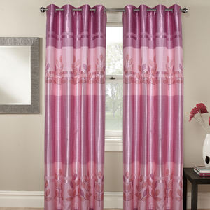 Nuevo diseño 100% poliéster 150GSM tela 52x102 "127x259 Rosa aislado Blackout sala <span class=keywords><strong>de</strong></span> estar ventana cortinas - Product Image 1