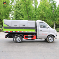 HEAVSTY Diesel Baru Manual 2700mm Wheelbase 122HP 3.5CBM Tertutup Rapat Pengumpul Sampah Sanitasi Changan WLW5030ZLJC 2 As Roda