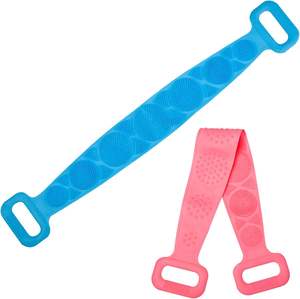 Serviette de bain écologique en silicone sans BPA avec brosse double face pour le dos et le corps - Product Image 3