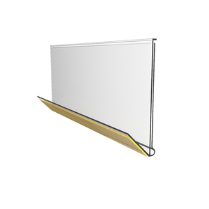 Meethope Display Retail Store Supermarket L Shape Angled clear <strong>Plastic</strong> Channel Extrus Data Self Adhesive <strong>Plastic</strong> <strong>Strip</strong> - Product Image 6