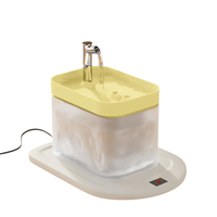 Fontaine à eau pour chat sans fil, filtre à circulation automatique sans fil, distributeur d'eau pour animaux de compagnie pour chiens et chats